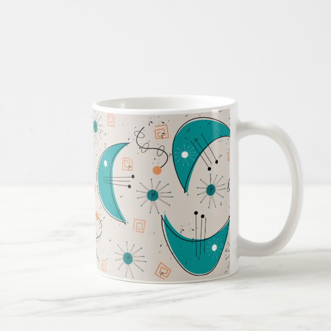 Atomic Era Mid-Century Modern Abstract Coffee Mug (Right)