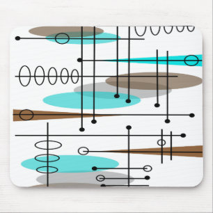 Atomic Era Mid-Century Modern Abstract Mouse Pad