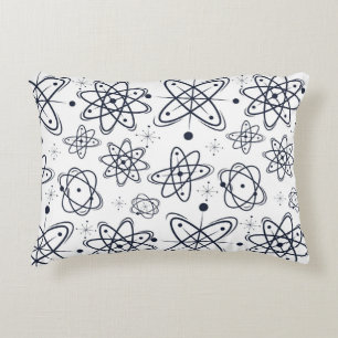 Atomic Era: Mid-Century Modern Patterns Accent Pillow