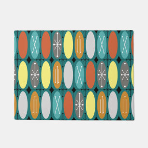 Atomic Era Ovals In Rows Colourful 1 Doormat