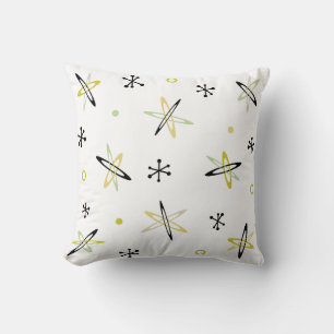 Atomic Era Space Age Throw Pillow