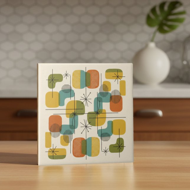 Atomic Era Starburst and Rounded Shapes #4 ID1224 Tile (Creator Uploaded)