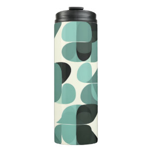 Atomic Era Vintage MCM Mid Century Modern Teal  Thermal Tumbler
