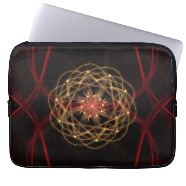 Atomic Fractal Burst Laptop Sleeve (Front)
