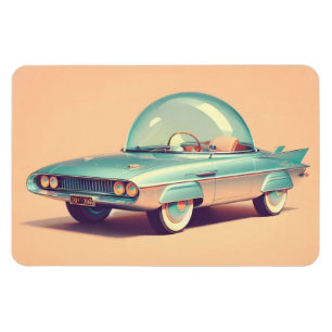 Atomic Futuristic Bubble Blaster Car Magnet