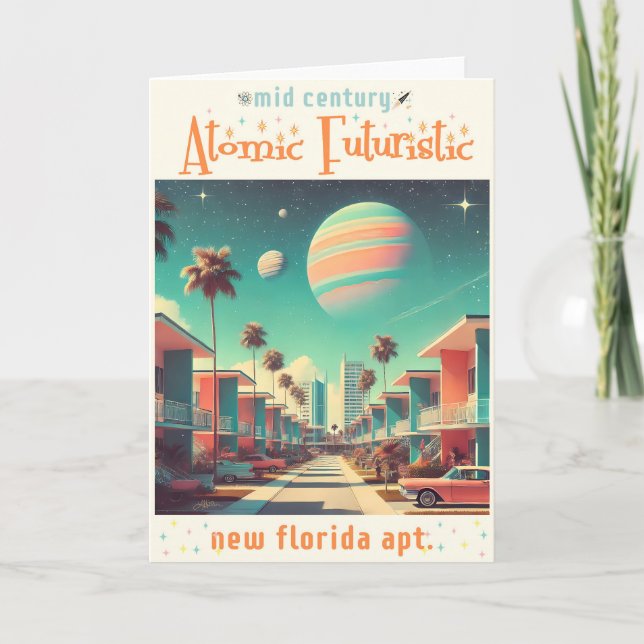 Atomic Futuristic New Florida Apartments Card (Front)