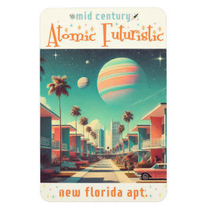Atomic Futuristic New Florida Apartments Magnet
