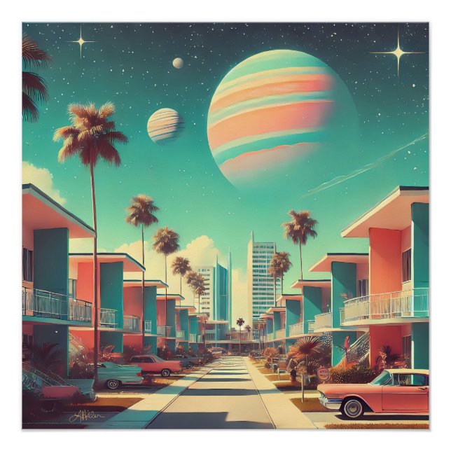 Atomic Futuristic New Florida Apartments Poster (Front)