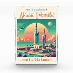 Atomic Futuristic New Florida Launch Site Photo Block
