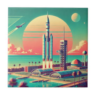 Atomic Futuristic New Florida Launch Site Tile