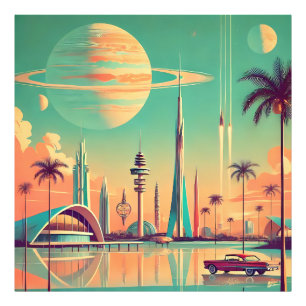 Atomic Futuristic New Florida Photo Print