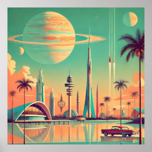 Atomic Futuristic New Florida Poster