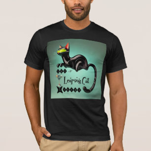 Atomic Futuristic The Leaping Cat Lounge T-Shirt