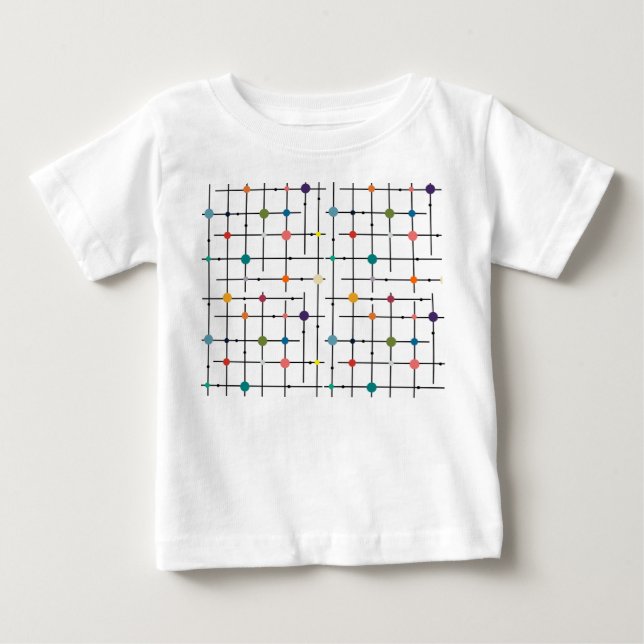 Atomic Grid  Baby T-Shirt (Front)