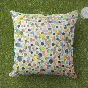 Atomic Gumdrops 20 x 20 Outdoor Throw Pillow