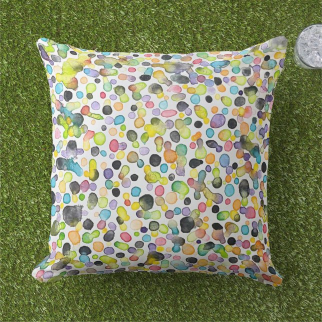 Atomic Gumdrops 20 x 20 Outdoor Throw Pillow (Grass)