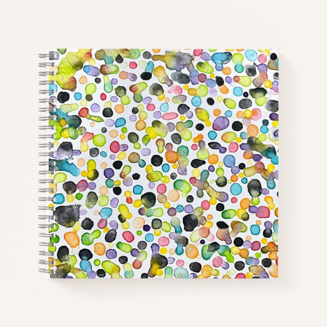 Atomic Gumdrops Square Notebook (Front)