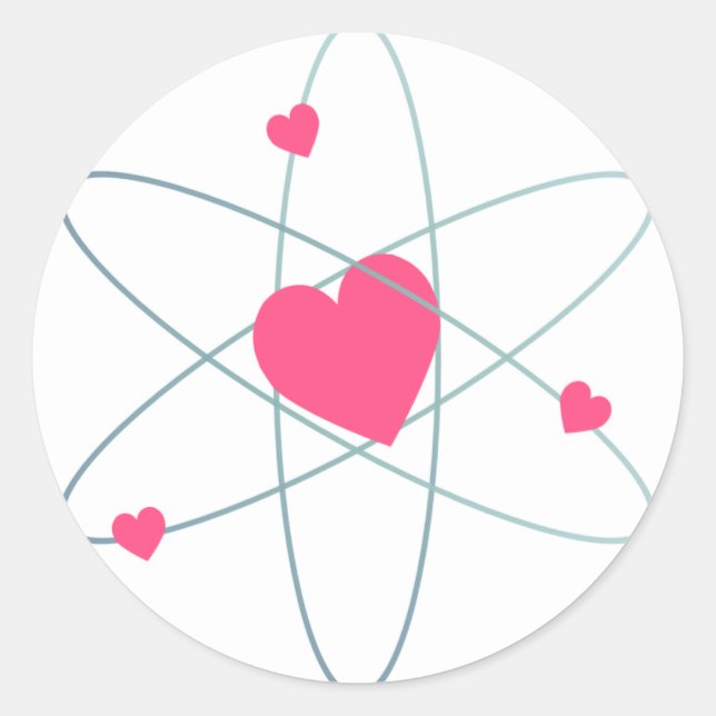 Atomic Heart Classic Round Sticker (Front)