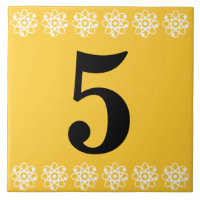 Atomic House Number Tile