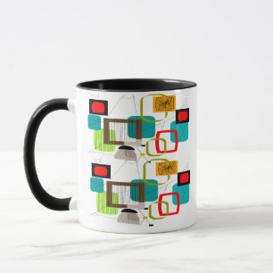 Atomic Inspired Abstract Design Mug