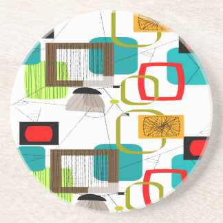 Atomic Inspired Geometric Pattern Coaster