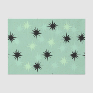 Atomic Jade & Mint Starbursts Tissue Paper