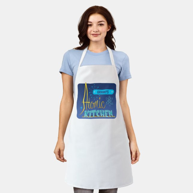 Atomic Kitchen Customize name Apron (Worn)