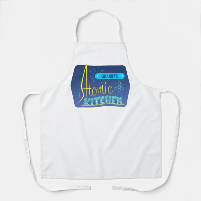 Atomic Kitchen Customize name Apron (Front)