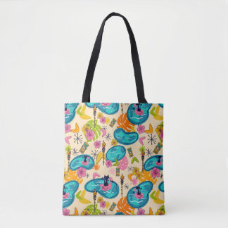 Atomic Kitty Luau Shoulder Tote Bag