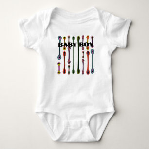 Atomic Lines Baby Bodysuit