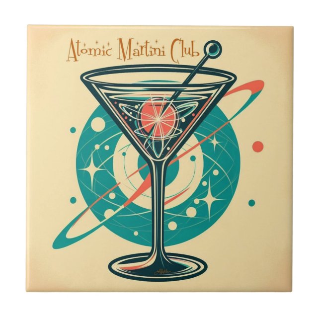 Atomic Martini Club Tile (Front)