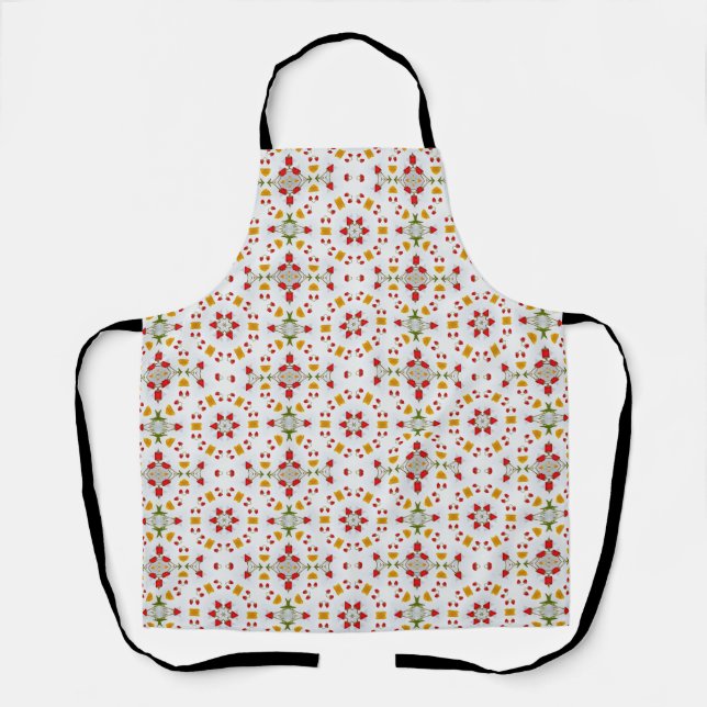 Atomic Mid Century Flower Vintage Apron (Front)