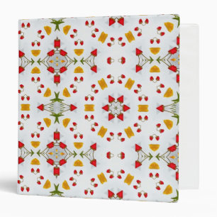 Atomic Mid Century Flower Vintage Binder