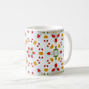 Atomic Mid Century Flower Vintage Coffee Mug