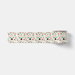 Atomic Mid Century Modern Christmas Satin Ribbon