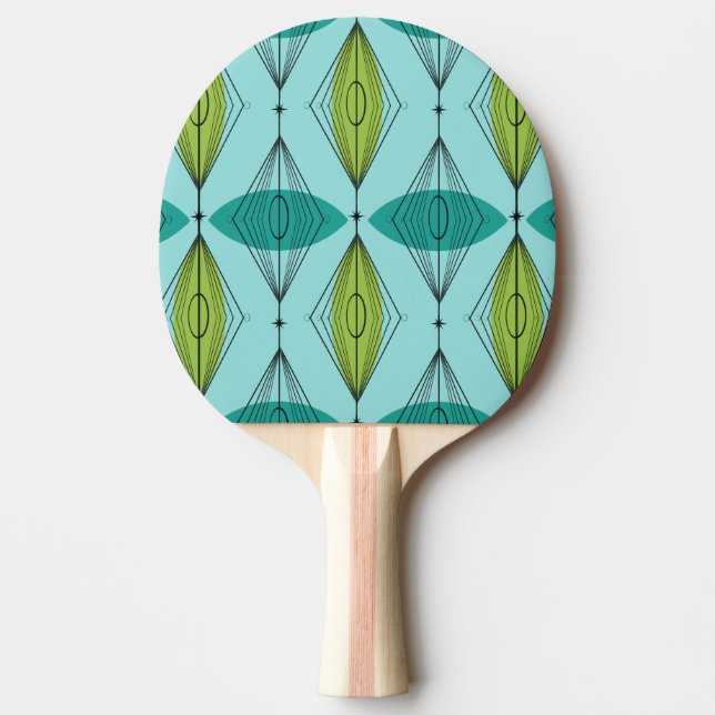 Atomic Ogee and Starbursts Ping Pong Paddle (Front)