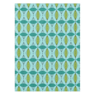 Atomic Ogee and Starbursts Tablecloth