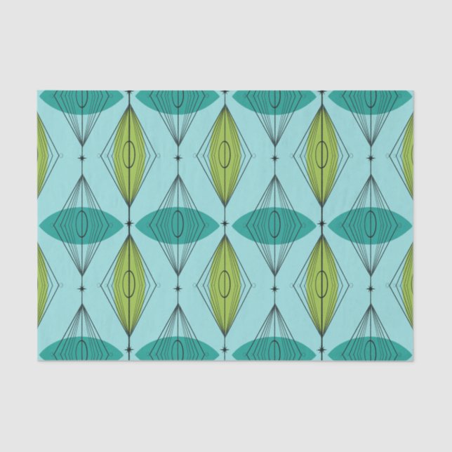 Atomic Ogee & Starbursts Tissue Paper (Front)