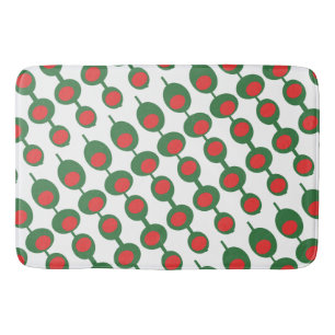 Atomic Olives Mid Century Pattern Bath Mat