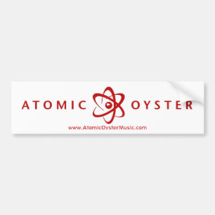 Atomic Oyster (alt logo) bumper sticker (red)