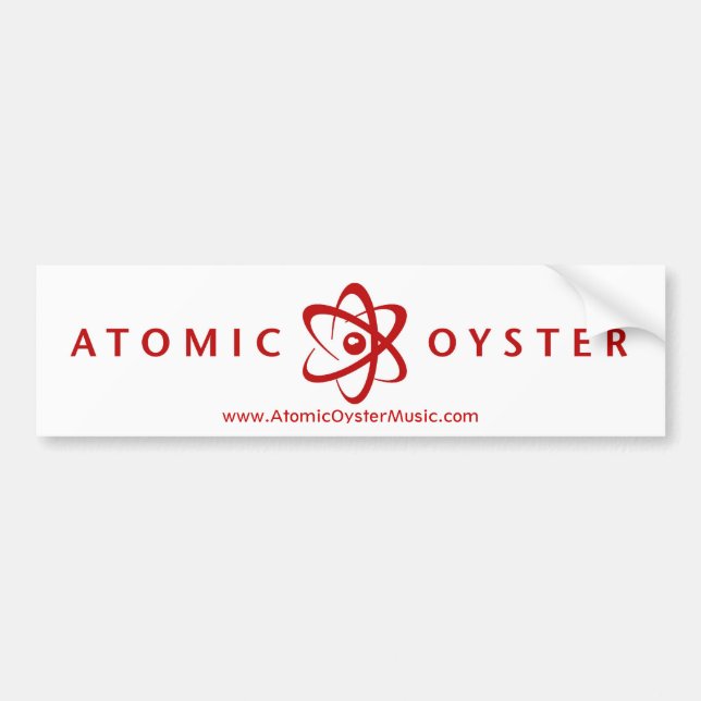 Atomic Oyster (alt logo) bumper sticker (red) (Front)