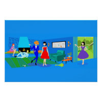 Atomic Palm Springs Cocktail Party Poster