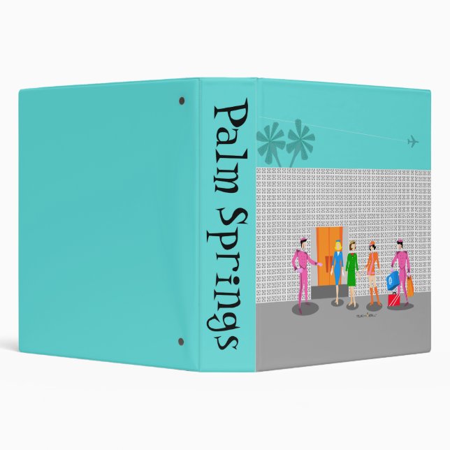 Atomic Palm Springs Stewardess Party Binder (Background)