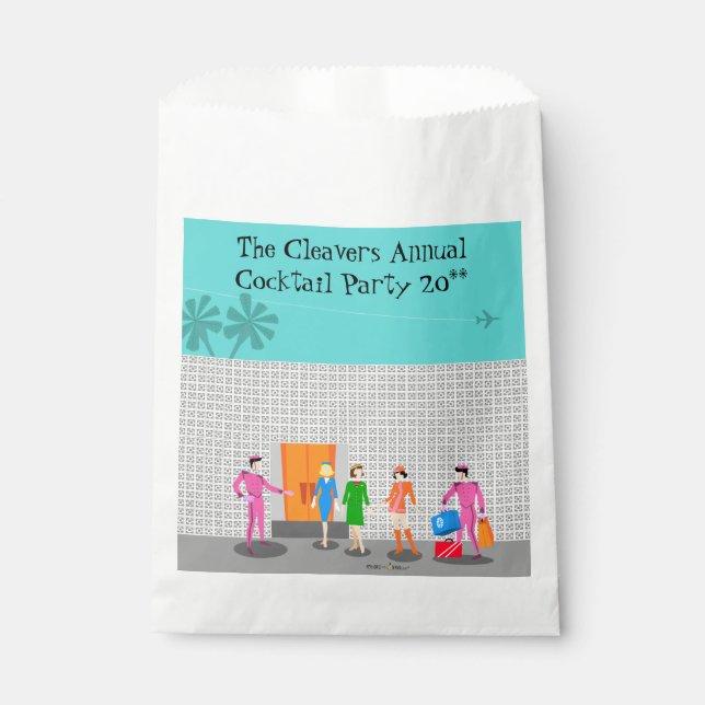 Atomic Palm Springs Stewardess Party Favour Bags (Front)