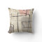 Atomic Pink and Grey Pattern Outdoor Pillow