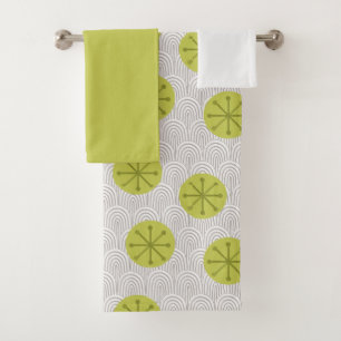 Atomic Pinwheels Bath Towel Set