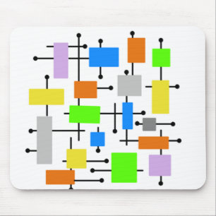 Atomic Rectangles Mouse Pad