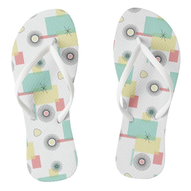 Atomic Retro Geo Flip Flops (Footbed)