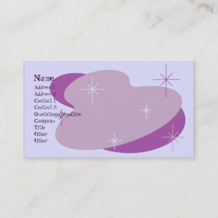 Atomic Retro Purple Business Card