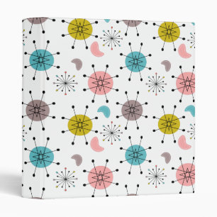 Atomic Retro Starburst Pattern Binder